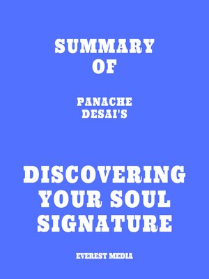 cover image of Summary of Panache Desai's Discovering Your Soul Signature